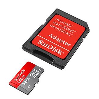 Cartão de Memória MicroSDHC SANDISK Ultra 32GB + Adaptador SD