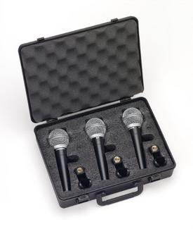 Pack 3 Microfones Dinâmicos SAMSON R21 SW (Com Fio – Frequência: 80Hz-12kHz)
