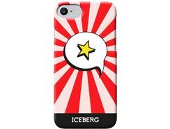 Capa ICEBERG Comics Star iPhone 6, 6s, 7, 8 Vermelho