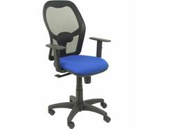 Cadeira de Escritório Operativa PIQUERAS Y CRESPO Alocén Azul (Braços reguláveis – Malha e Tecido)