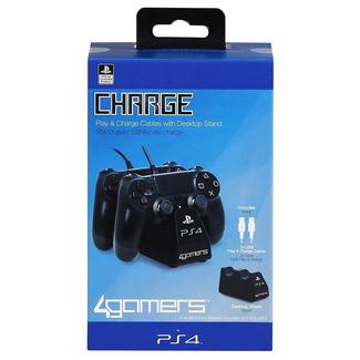 Twin Play & Charge – Preto – PS4