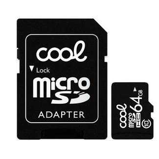 Cool MicroSDHC 64GB Classe 10 + Adaptador