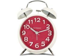 Relógio Despertador METRONIC Vintage Rosa