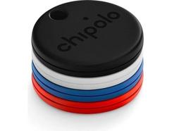 Localizador CHIPOLO Pop (4 unidades – Preto/Branco/Vermelho/Azul)