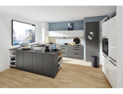 Cozinha Moderna Metal Grau Lux