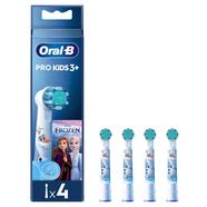 Recargas Escova de Dentes Elétrica Oral-B Braun Kids Frozen – 4 Unidades
