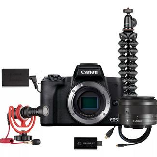Kit de objetiva intermutável para transmissão em direto Canon EOS M50 Mark II