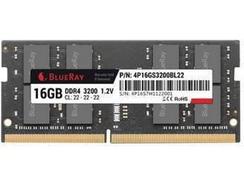 Memória RAM 16GB DDR4 3200 SO-DIMM (1X16GB) CL22 Blueray