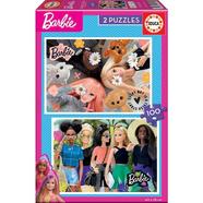Educa Borrás – Puzzle 2×100 Barbie