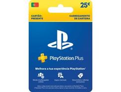 Cartão de Carregamento PlayStation Plus 25 (Formato Digital)