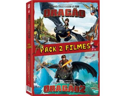 DVD Como Treinar um Dragão 1 e 2 (Dobrado: Sim)