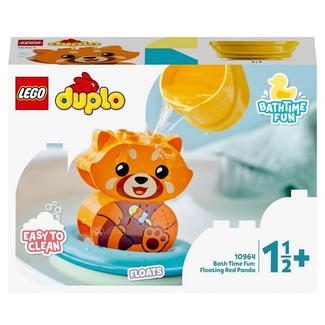 LEGO DUPLO A Minha Primeira Hora do Banho Divertido: Panda Vermelho Flutuante Brinquedo Pré-escolar 18+ Meses