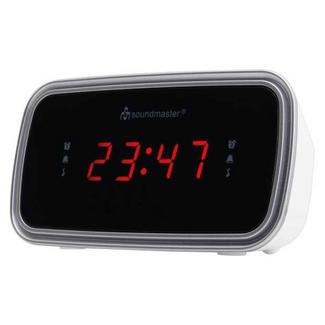 Rádio Despertador SOUNDMASTER UR106WE (Branco – PPL – Alarme Duplo – Função Snooze – Corrente)