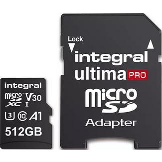 Cartão de Memória Integral Micro SDXC Ultima Pro 512 GB + Adaptador