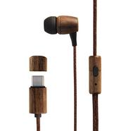Auriculares com Microfone Energy Sistem Earphones Eco Walnut Wood Nogueira/Preto