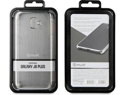 Capa MUVIT Cristal Samsung Galaxy J6+ Transparente