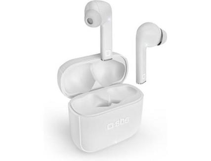 Auriculares Bluetooth True Wireless SBS Beat Free (In Ear – Microfone – Branco)