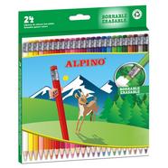 Estojo 24 lápis de cor apagáveis Alpino multicolor