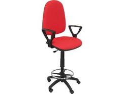Cadeira de Escritório Alta PIQUERAS Y CRESPO Ayna Vermelho (Braços Fixos – Tecido)