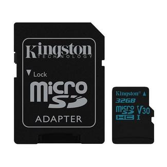Kingston Canvas Go 90R/45W U3 UHS-1 microSDHC V30 32GB CL10 + Adaptador SD