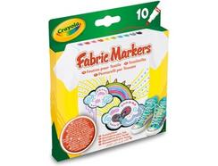 Canetas de Feltro CRAYOLA 10ct. Fabric Markers (10 Cores – Multicor)