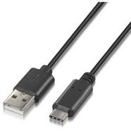 Cabo USB 2.0 3A Nanocable Tipo USB-C/M-A/M 0.5 M Preto