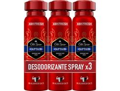 Desodorizante Spray OLD SPICE Captain (3 x 150 ml)