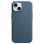 Capa APPLE iPhone 15 FineWoven com MagSafe Azul Pacífico