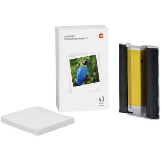Xiaomi Instant Photo Paper 3″ Papel Fotográfico para Impressora Xiaomi Instant Photo 1S 40 Unidades