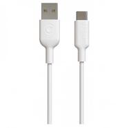 Cabo USB/USB-C MUVIT 3A 0.2 m Branco