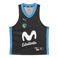 Puma – T-shirt de Criança 2.º Equipamento Movistar Estudiantes 2024-2025 Preto 9-10 Anos/140