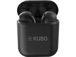 Auriculares Bluetooth True Wireless KUBO Bt (In Ear – Microfone – Preto)