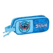 Porta-tudo duplo Disney Stitch Safta azul marina