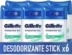 Desodorizante GILLETTE Hydra Gel Aloe (6 x 70 ml)
