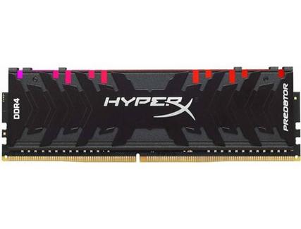 Memória RAM DDR4 HYPERX Predator RGB 4×16 GB (3000 MHz – CL15 – Preto)