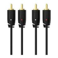 SINOX – Cabo Sinox 2 RCA para 2 RCA 1m – Preto