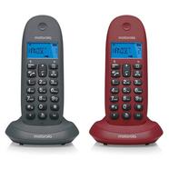 Telefone Sem Fios Motorola C1002GW Duo – Cinzento | Bordeaux