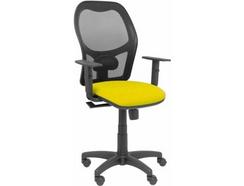 Cadeira Operativa PYC Alocén Amarelo (Braços Ajustáveis -Rede)