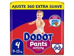 Fraldas DODOT Pants Activity Extra T4 90 Unidades (Pack 2×43 Unidades)