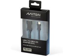 Adaptador MITSAI (USB-C – USB 3.0 – Preto)