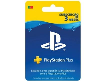 Cartão de Carregamento PlayStation Plus de 3 Meses