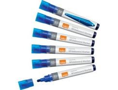 Pack de 10 marcadores NOBO c/ponta redonda de 3 mm (Azul)