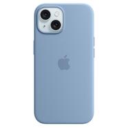Capa APPLE iPhone 15 Silicone com MagSafe Azul-Inverno