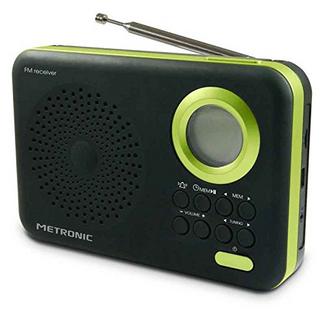 Rádio METRONIC 477209 (Preto / Verde – Digital – AM/FM – Pilhas)