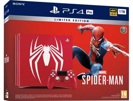 Consola Sony PS4 Pro 1TB Spider-Man Edição Limitada