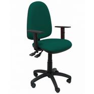 Cadeira de Escritório Operativa PIQUERAS Y CRESPO Tribaldos Verde Escuro (braços reguláveis – Tecido)