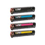 Pack 4 Toners Compatíveis HP CB540A/CB541A/CB542A/CB543A Quality
