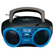 Rádio portátil Lenco SCD 501 com leitor de CD/MP3 e Bluetooth – Azul/Preto