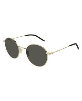Óculos de sol unisex Ives Saint Laurent em metal Dourado