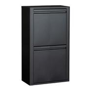 DUETT – Balde de Lixo de 4 Compartimentos – Preto